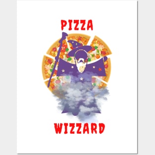 Pizza wizzard magic spell Posters and Art